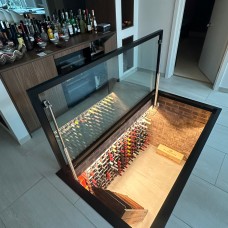 Electric Glass Wine Cellar Door | Essex Installation